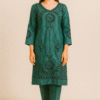 Elegant Green Embroidered Pakistani Suit for Women – Traditional Festive Wear