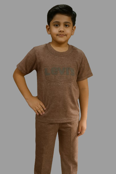 Levi’s Original Brown Casual Outfit for Boys