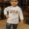 Trendy 1–4 Year Old Boys Outfit – “OOH!” Printed Sweatshirt with Jeans