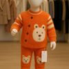 Orange Teddy Bear Woolen Winter Set for Kids