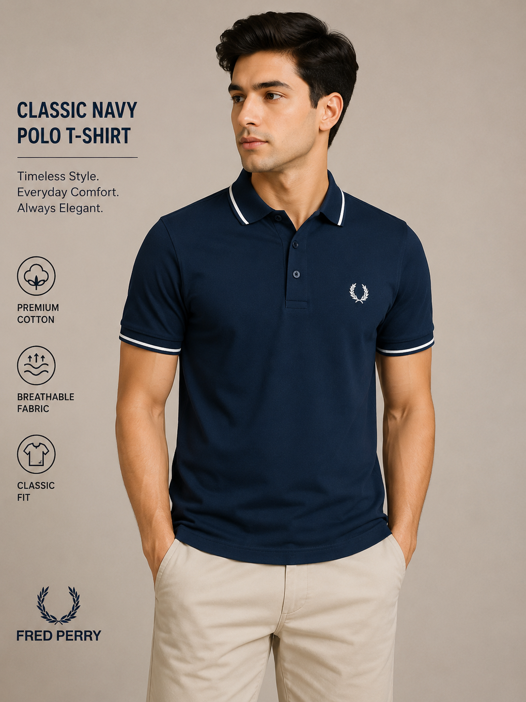 Classic Navy Blue Shirt