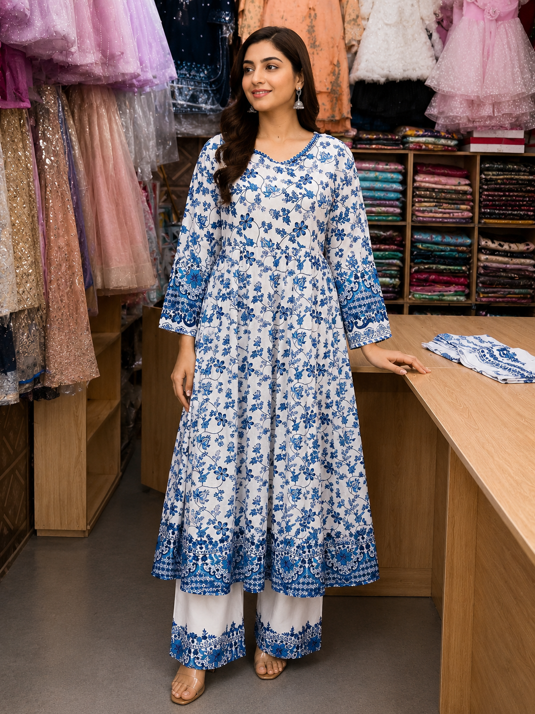 Elegant Blue & White Women Summer Dress Collection 2026