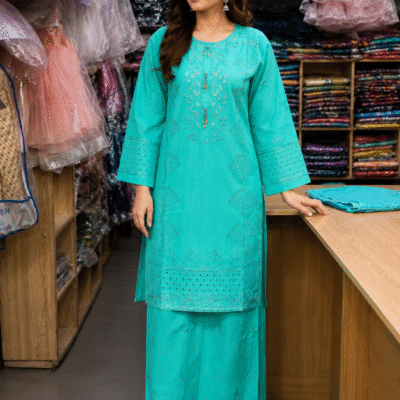 Elegant Turquoise Embroidered Women Dress Collection 2026