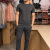Men’s Dark Grey Summer Tracksuit | Stylish Casual Wear 2026