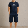 Navy Blue Givenchy Sports T-Shirt & Shorts Set